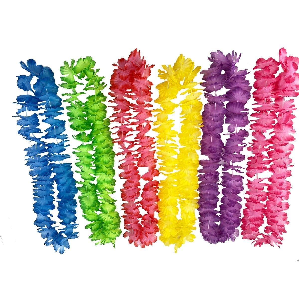 Buy Theme Party Maui Flower Lei Necklaces, 6 per Package sold at Party Expert