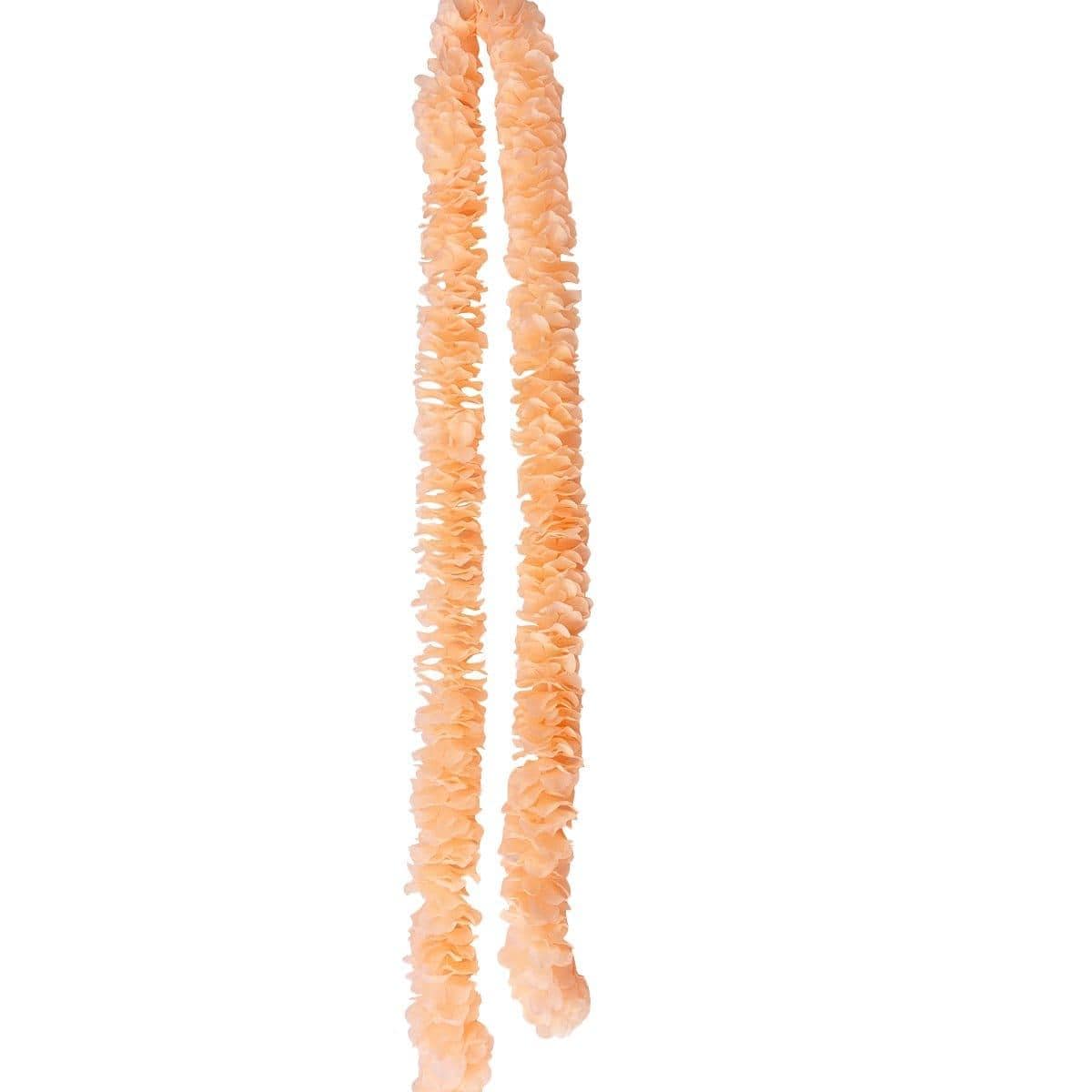Buy Theme Party Peach Pastel Flower Garland, 7 Feet sold at Party Expert