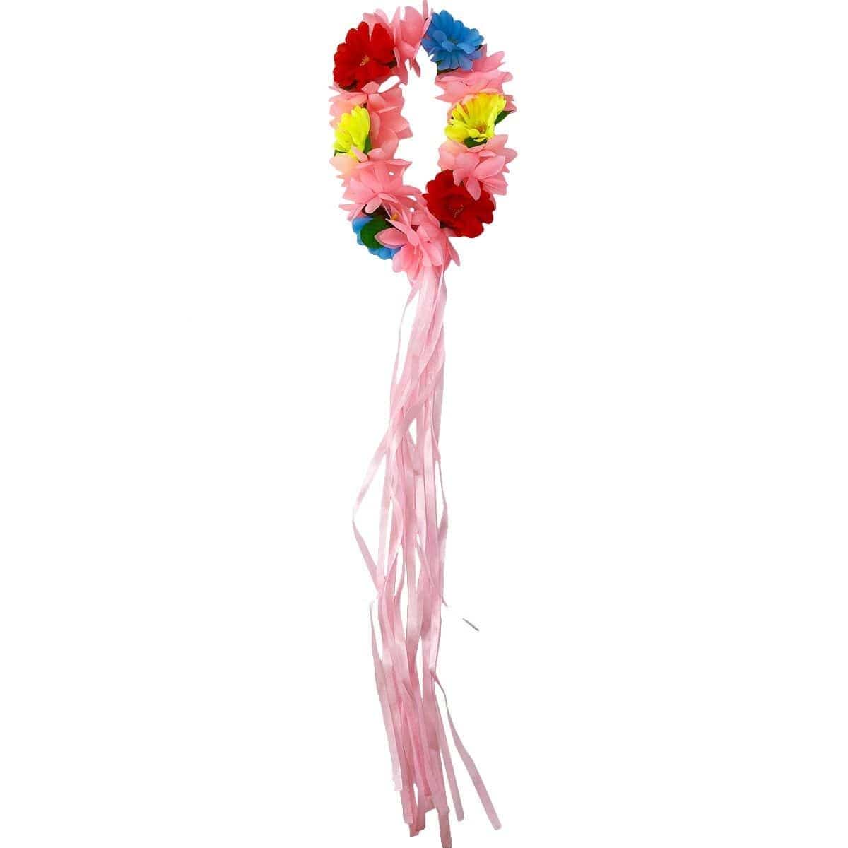 Buy Theme Party Pink Hawaiian Flower Crown sold at Party Expert