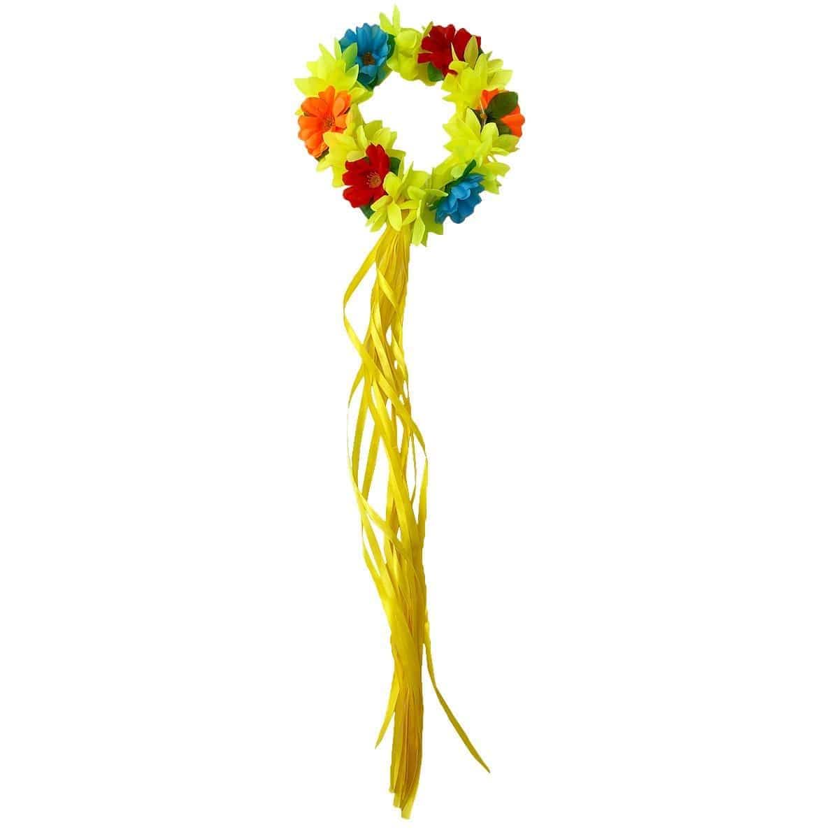 Buy Theme Party Yellow Hawaiian Flower Crown sold at Party Expert