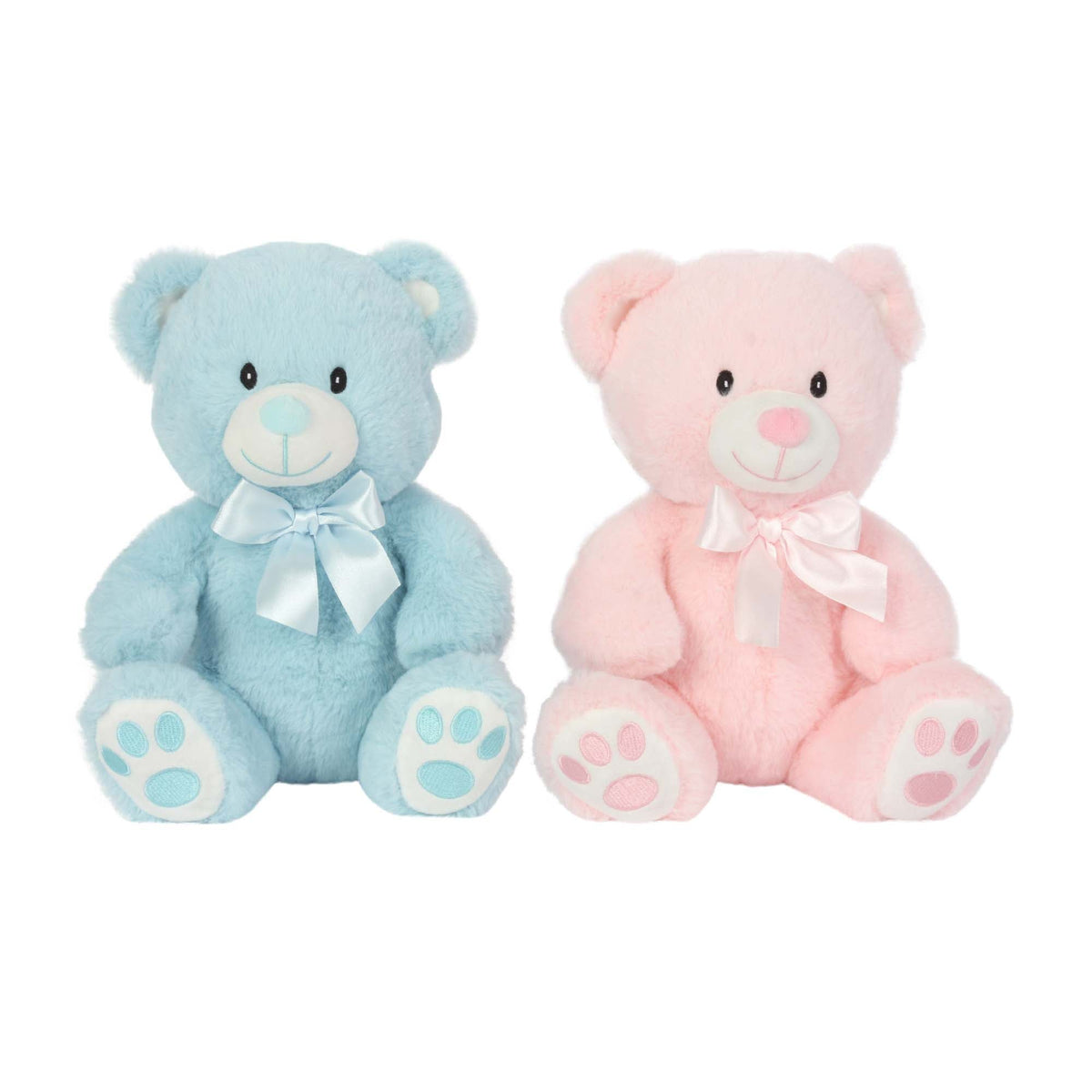 LINZY TOYS INC. Plushes Medium Paw Prints Teddy Bear, Assortment, 11 Inches, 1 Count