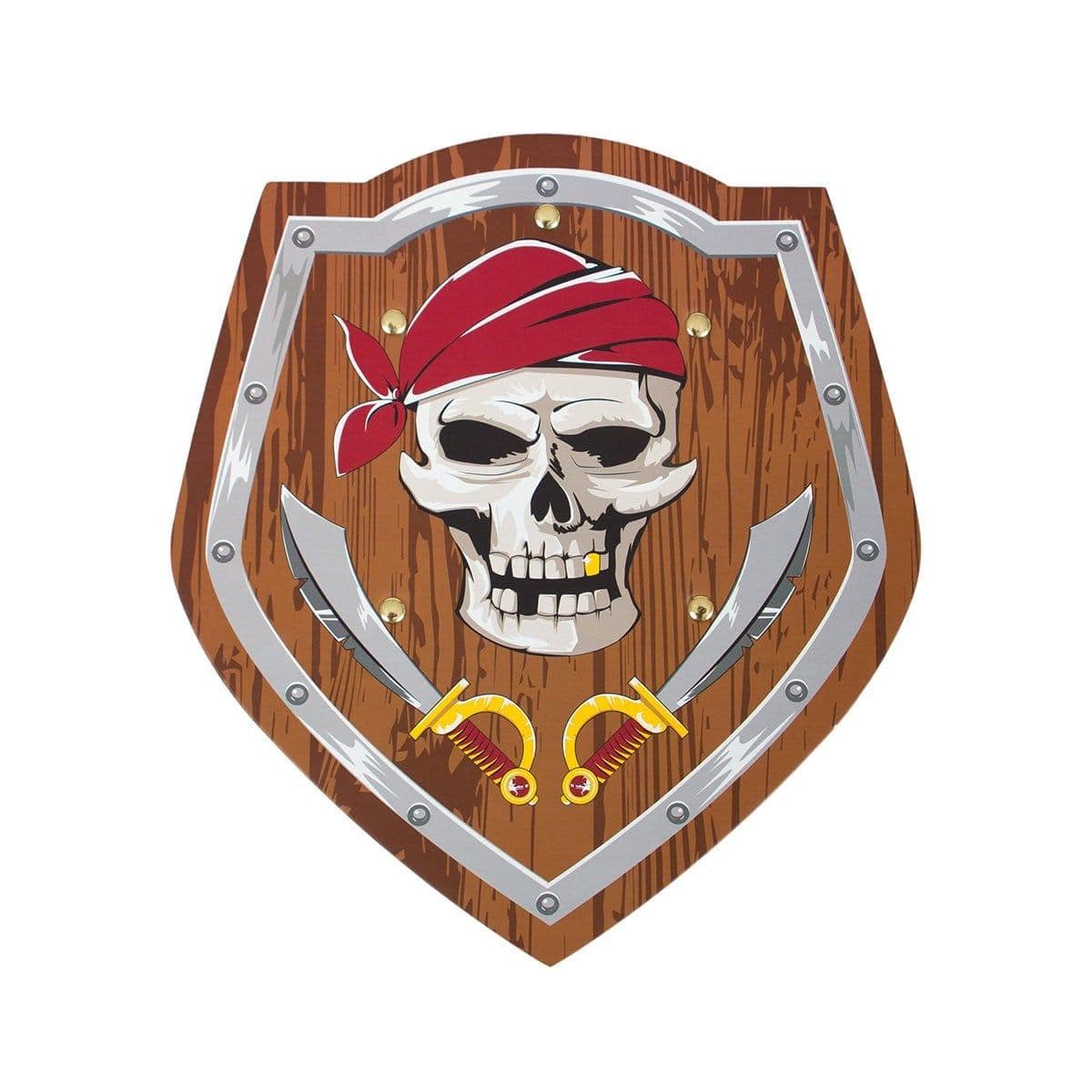 Buy Costume Accessories Pirate shield sold at Party Expert