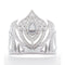 Buy Costume Accessories Silver princess crown for girls sold at Party Expert