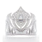 Buy Costume Accessories Silver princess crown for girls sold at Party Expert