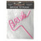 Little Genie Productions Bachelorette Giant Pink Bride Straw 817717010907