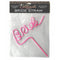 Little Genie Productions Bachelorette Giant Pink Bride Straw 817717010907