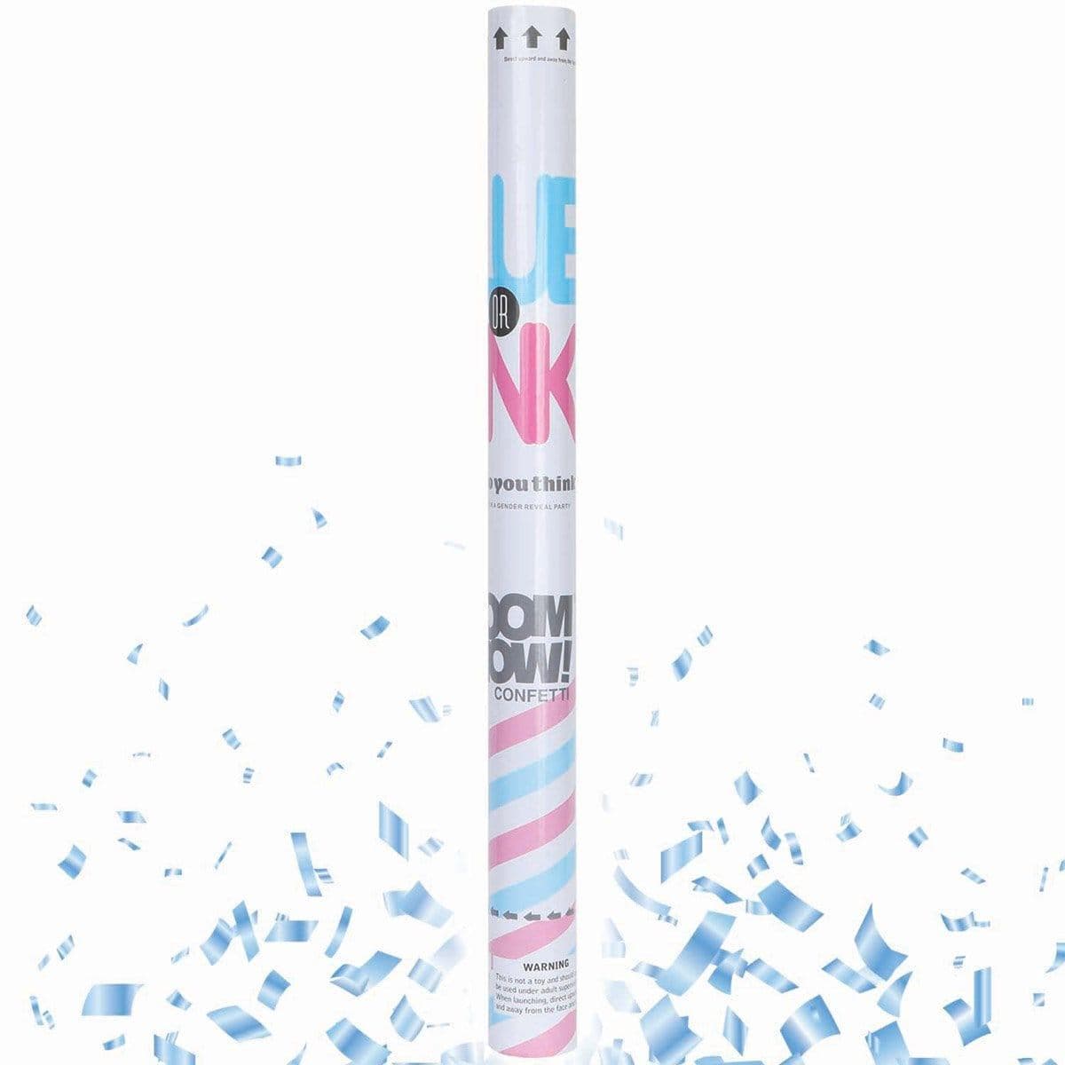 Buy Baby Shower Blue Gender Reveal Confetti Canon sold at Party Expert