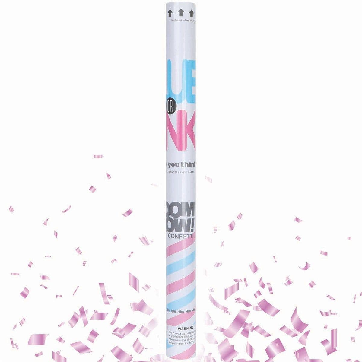 Buy Baby Shower Pink Gender Reveal Confetti Canon sold at Party Expert