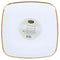 MADISON IMPORTS Disposable-Plasticware White Premium Quality Square Plates with Gold Rim, 8,5 Inches, 10 Count 775310991057