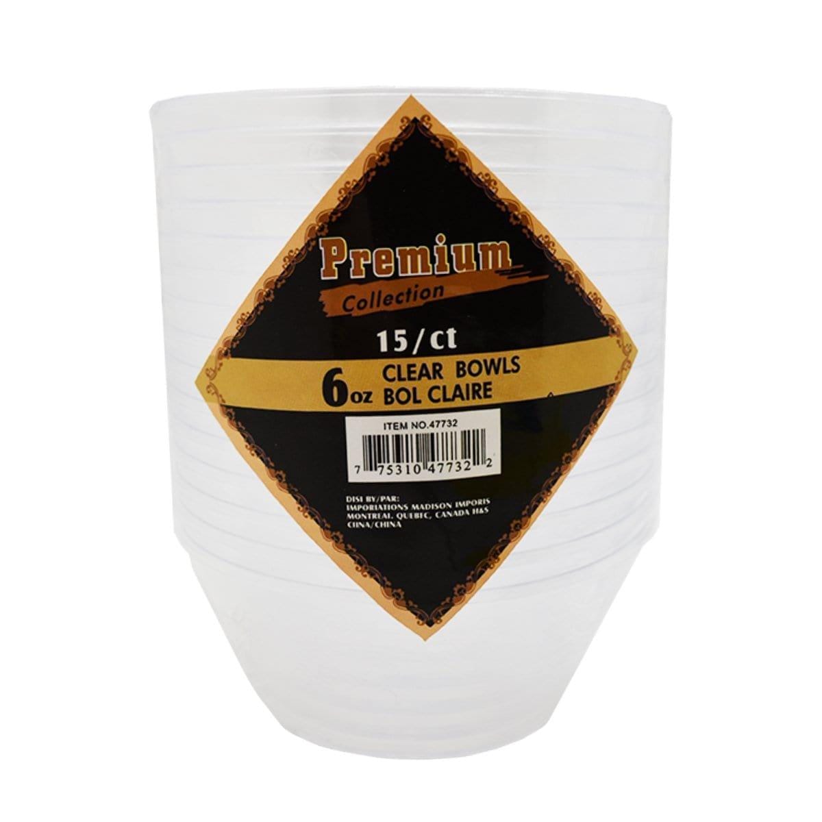 Buy Plasticware Bowl 6 Oz 15 Per Package - Clear sold at Party Expert