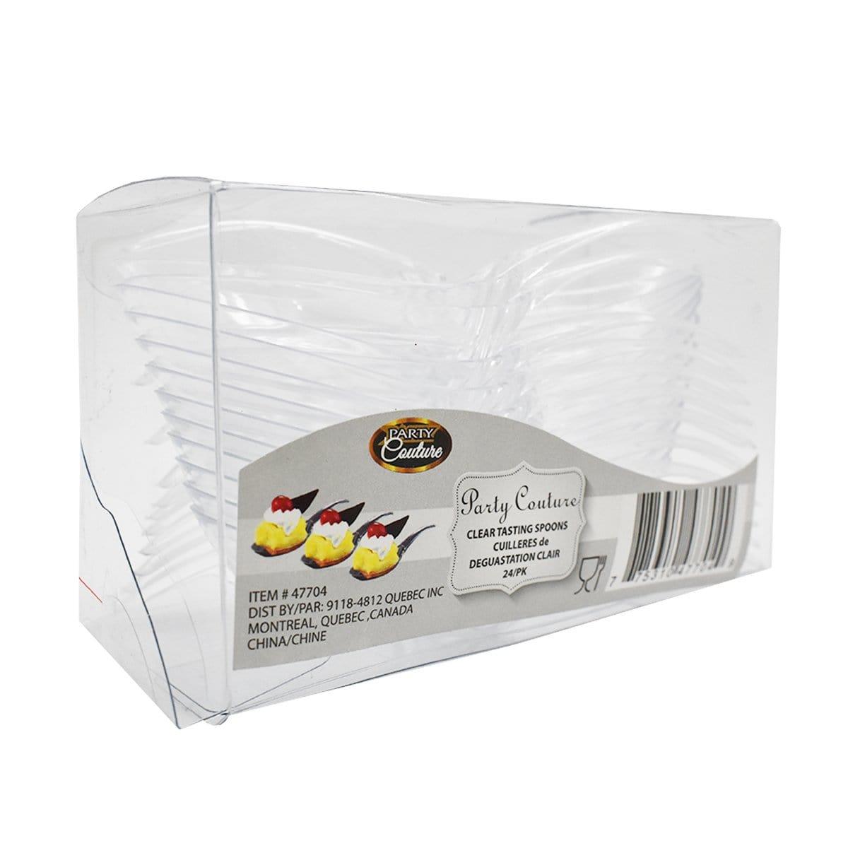 Buy Plasticware Tasting Spoon - Clear 24 Per Package sold at Party Expert