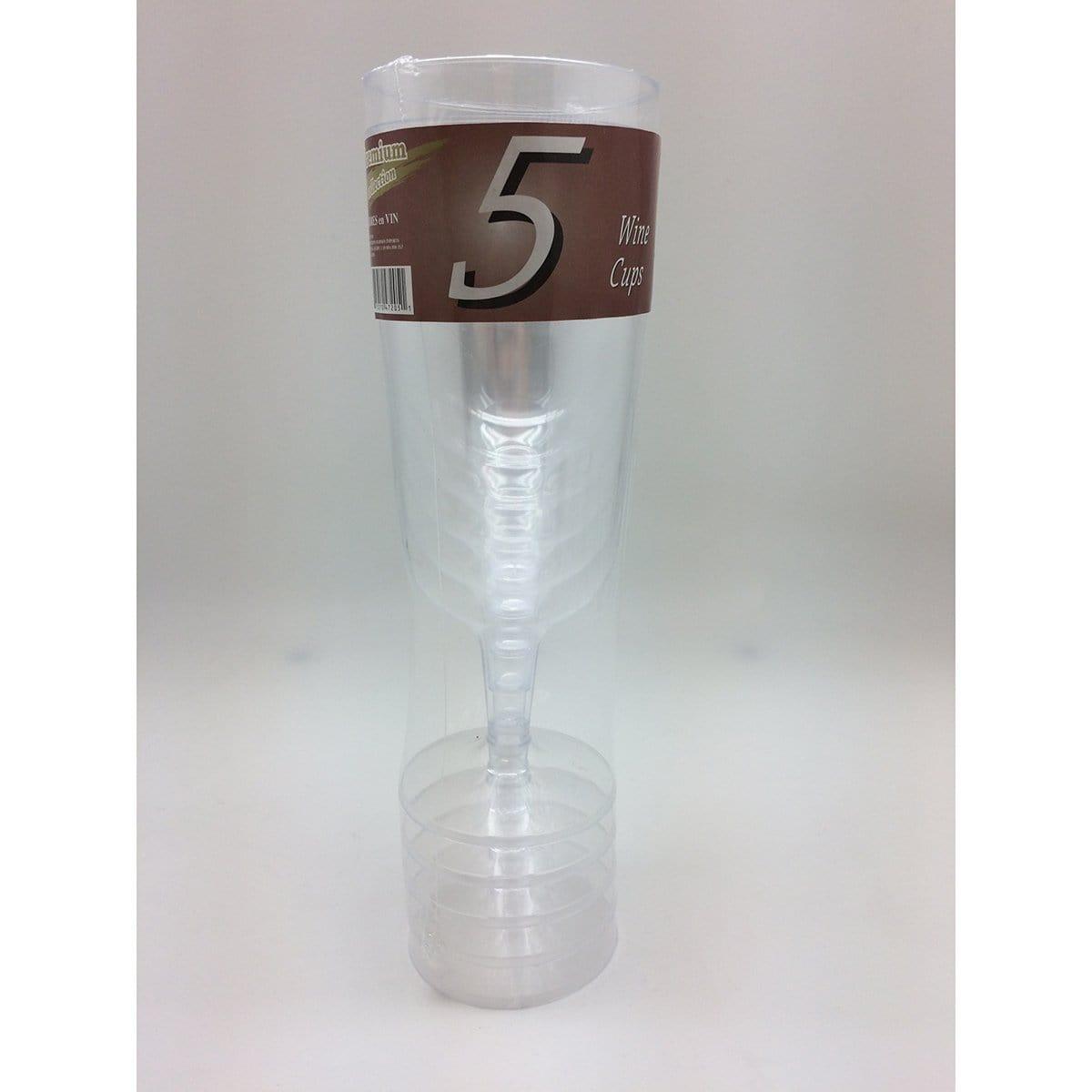 Buy Plasticware Wine Glasses 5/pkg sold at Party Expert