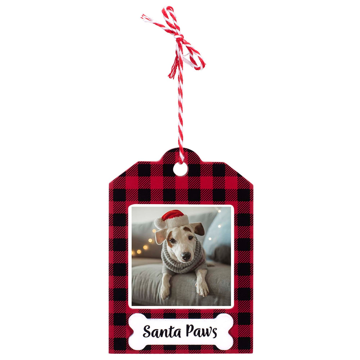 Malden International Design Christmas Santa Paws Christmas Ornament, 3 x 3 Inches, 1 Count 096287178815