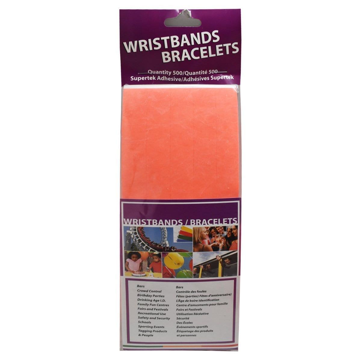 Buy Party Supplies Wristband Supertek 3/4in Neon Sunfire 500 Per Package sold at Party Expert