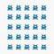 Buy Baby Shower Blue crystal bears embellishments, 25 per package sold at Party Expert