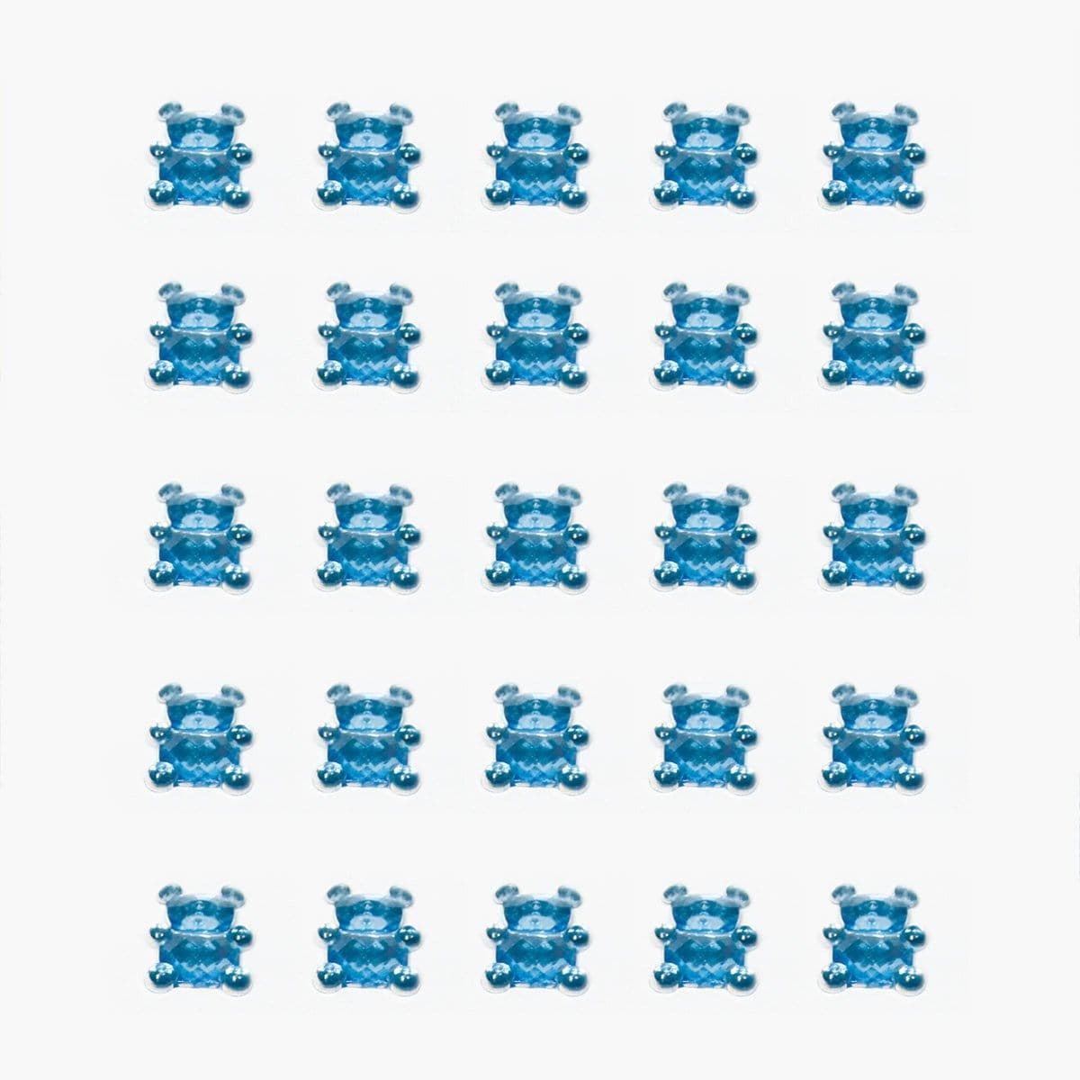 Buy Baby Shower Blue crystal bears embellishments, 25 per package sold at Party Expert