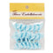 Buy Baby Shower Blue mini polka dots bow embellishments, 12 per package sold at Party Expert