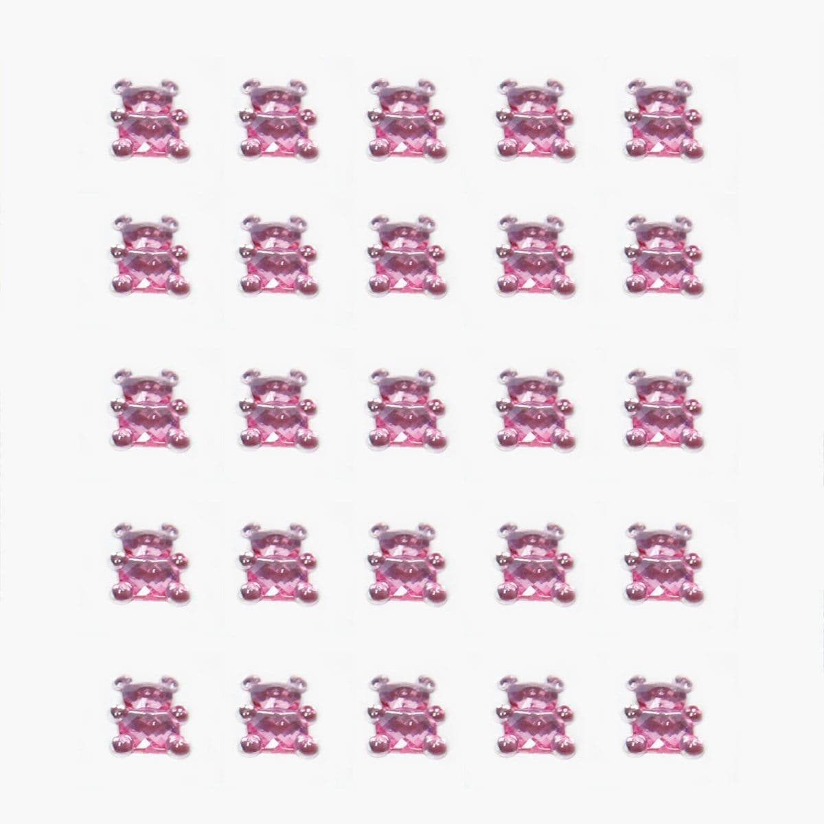 Buy Baby Shower Pink crystal bears embellishments, 25 per package sold at Party Expert
