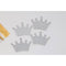 Buy Baby Shower Silver glitter crown embellishment, 4 per package sold at Party Expert