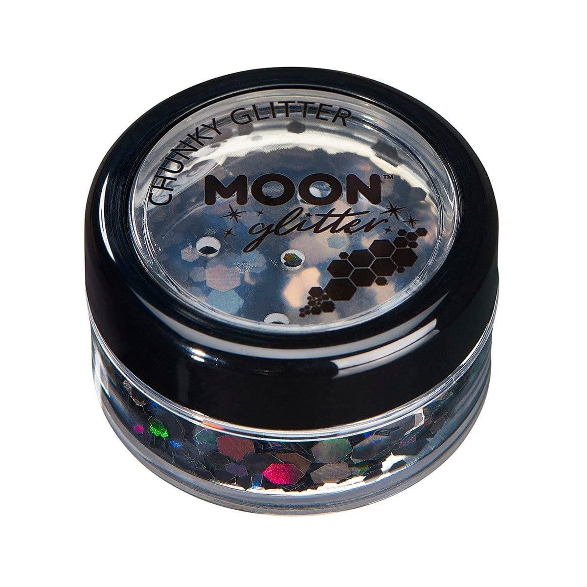 Buy Costume Accessories Moon black chunky holographic glitter sold at Party Expert