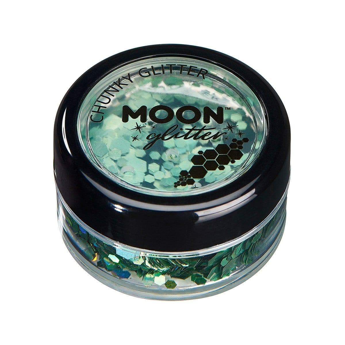 Buy Costume Accessories Moon green chunky holographic glitter sold at Party Expert