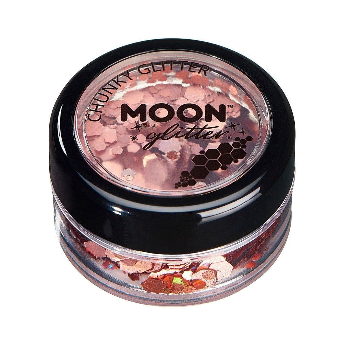 Buy Costume Accessories Moon rose gold chunky holographic glitter sold at Party Expert