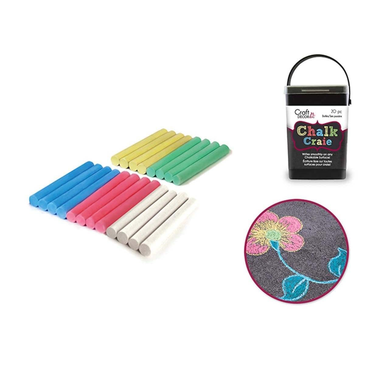 Buy Everyday Entertaining Multicolor Chalk Bucket, 20 per Package sold at Party Expert