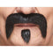Buy Costume Accessories Black handlebar mustache with pinch sold at Party Expert