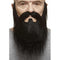 Buy Costume Accessories Black long beard with mustache sold at Party Expert