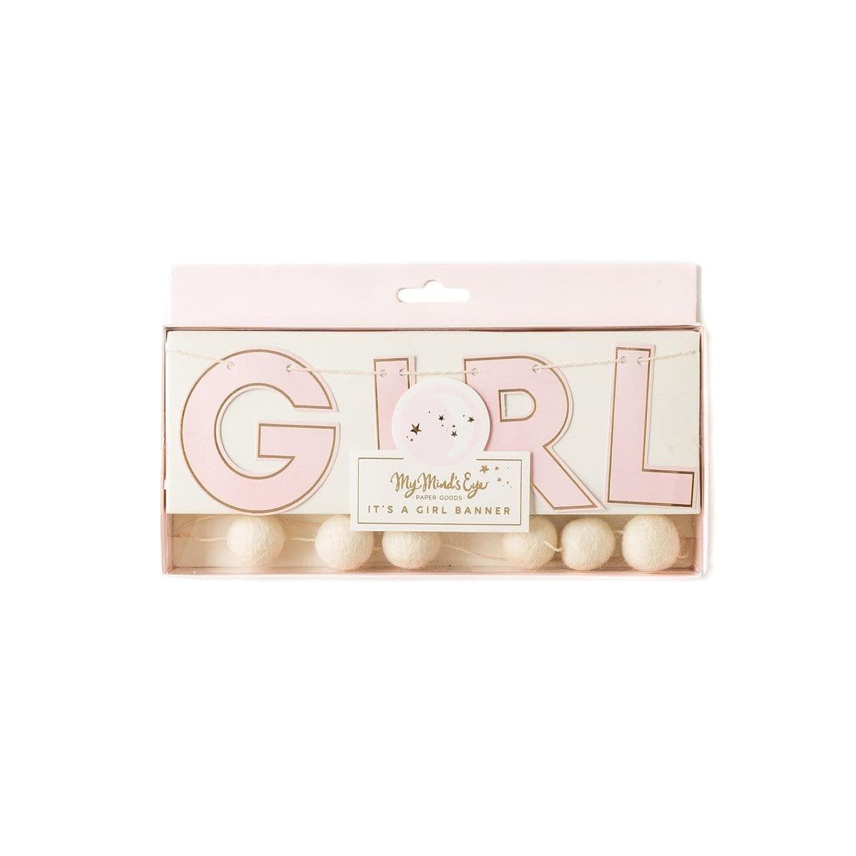 Buy Baby Shower It's A Girl Banner for Baby Shower sold at Party Expert
