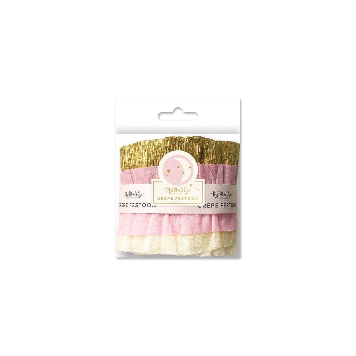 Buy Baby Shower Pink crepe paper banner for baby shower sold at Party Expert