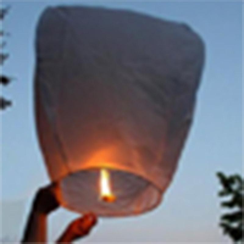 Buy Decorations Flying Chinese Lantern White sold at Party Expert