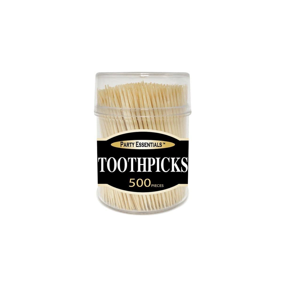 Toothicks Bamboo Toothpicks, 500 Count | Party Expert