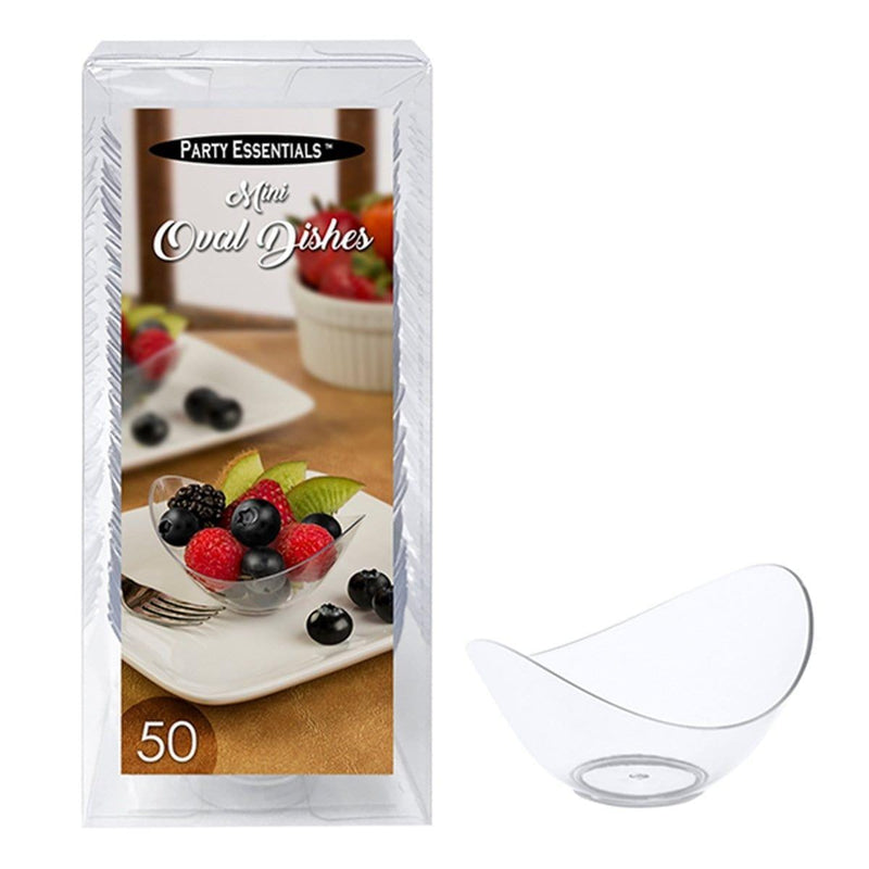 Buy Plasticware Mini Oval Dishes, 50 Count sold at Party Expert