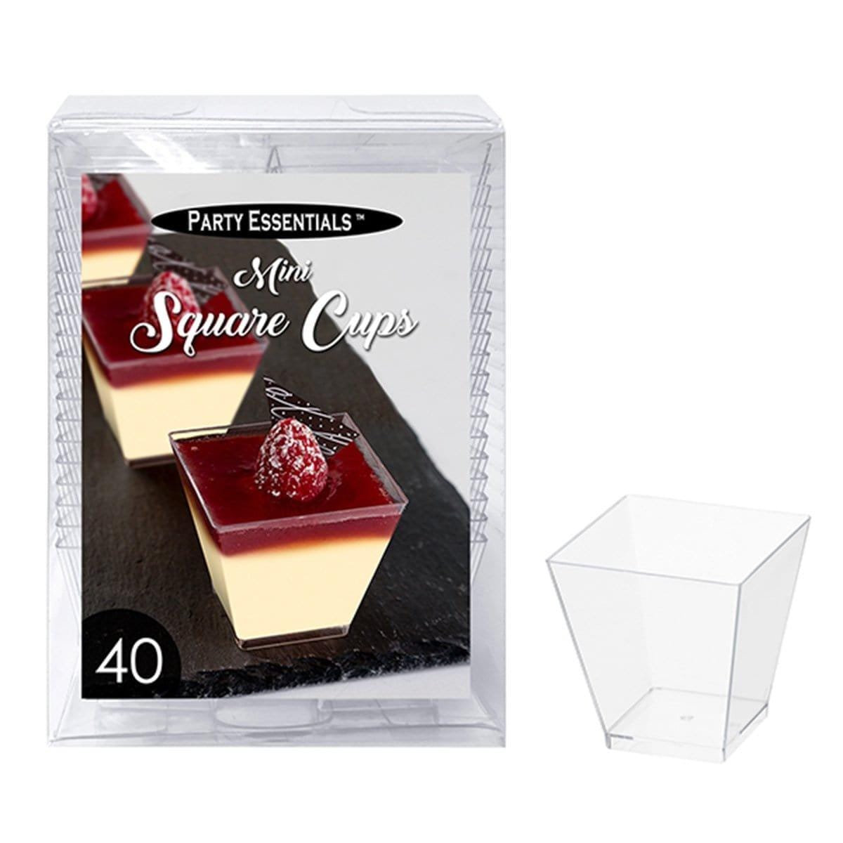 Buy Plasticware Mini Square Cups 2 Oz., 40 Count sold at Party Expert