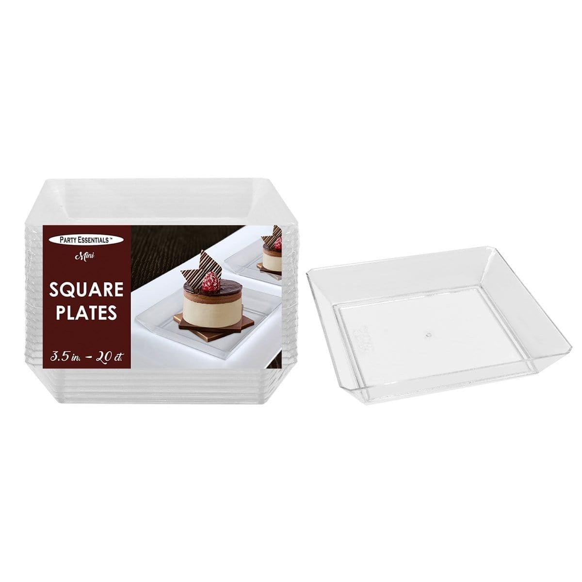Buy Plasticware Square Dishes 3.5 in. 20 Count sold at Party Expert