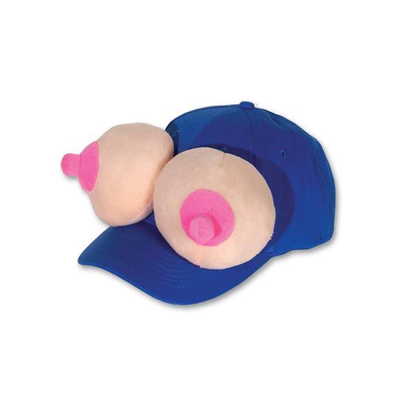 Buy Bachelorette Blue cap with boobs for adults sold at Party Expert