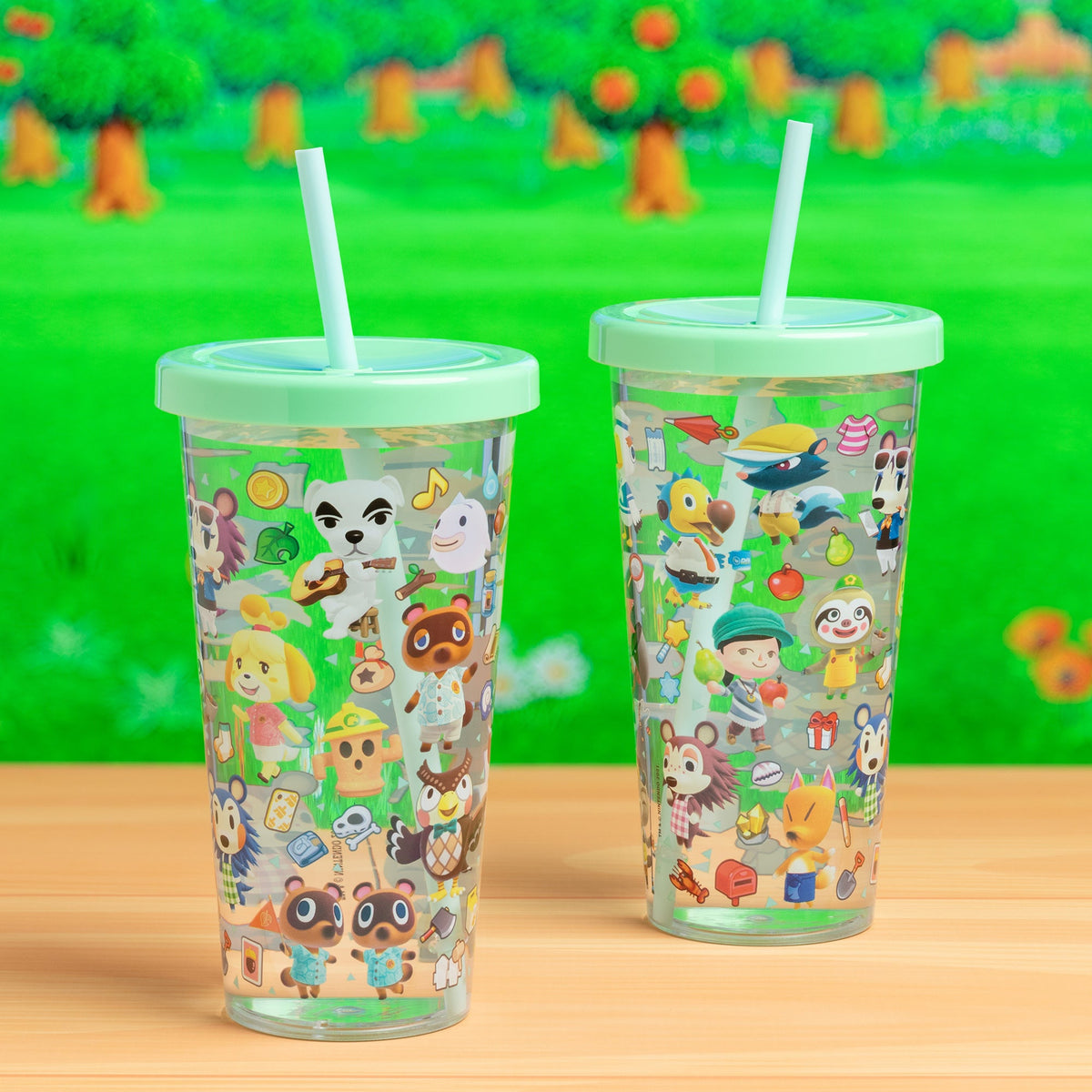 PALADONE PRODUCTS INC. Novelties Animal Crossing Plastic Cup With Straw 5055964766443