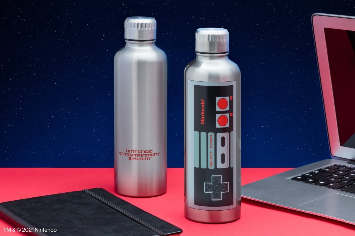PALADONE PRODUCTS INC. Novelties Nintendo Metal Water Bottle 5055964767150