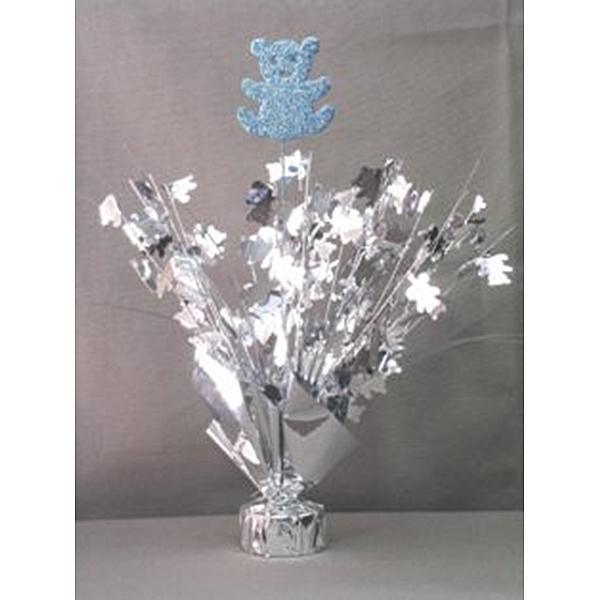 Buy Baby Shower Light blue bear centerpiece, 14 inches sold at Party Expert