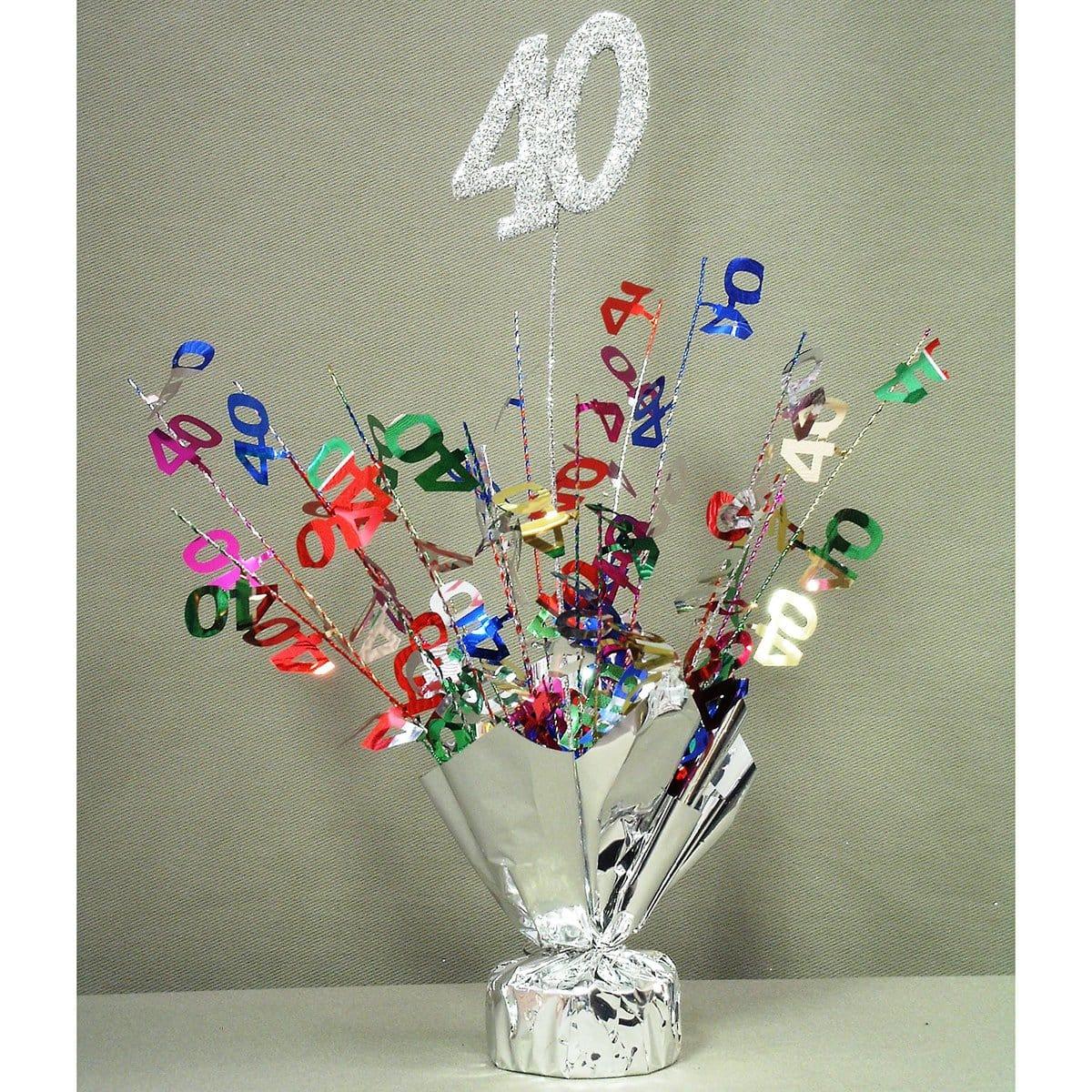 Buy Balloons #40 Silver Balloon Weight / Centerpiece sold at Party Expert