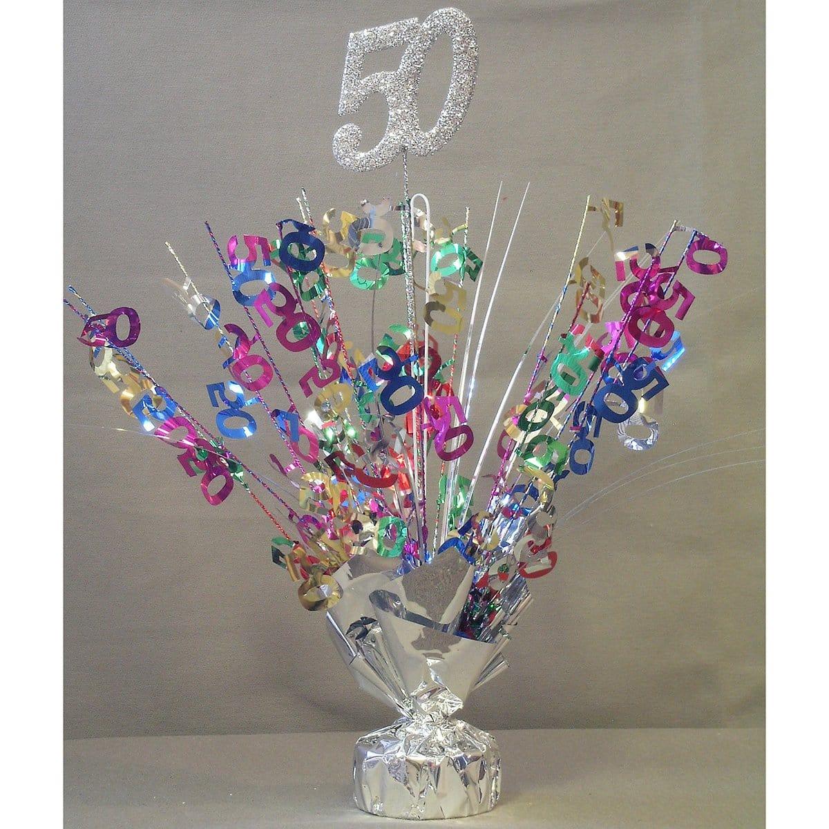 Buy Balloons #50 Silver Balloon Weight / Centerpiece sold at Party Expert