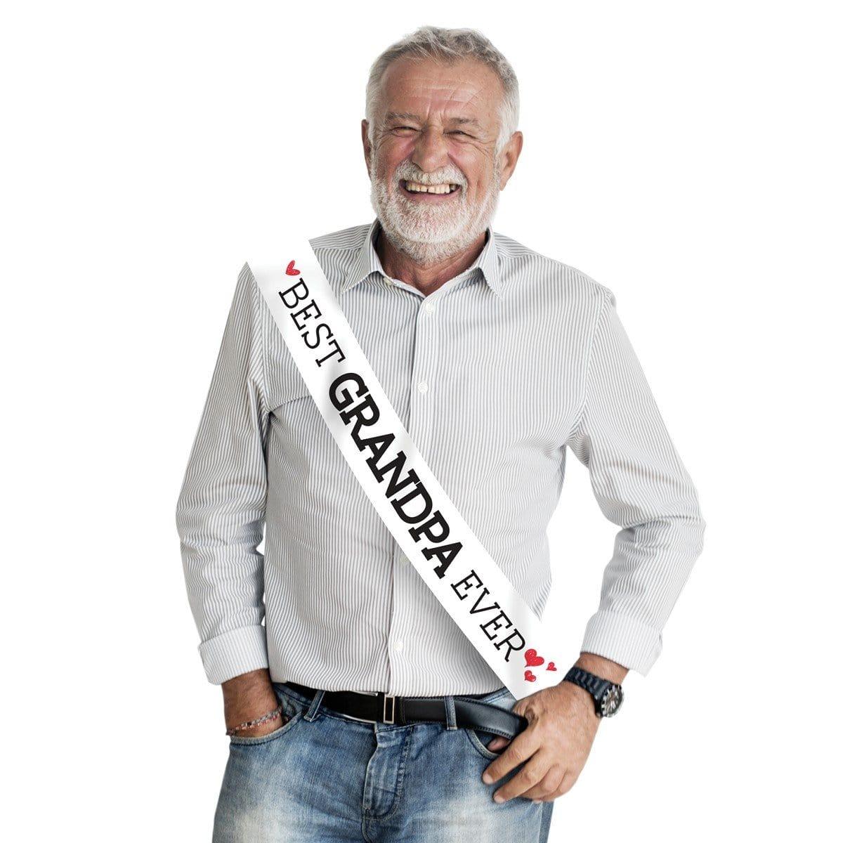 Buy Baby Shower Sash - Best Grandpa Ever sold at Party Expert