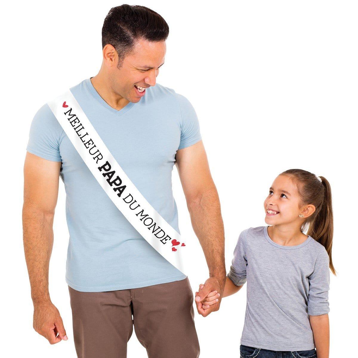 Buy Baby Shower Sash - Meilleur Papa Au Monde sold at Party Expert