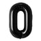 Buy Balloons Black Number 0 Foil Balloon, 34 Inches sold at Party Expert