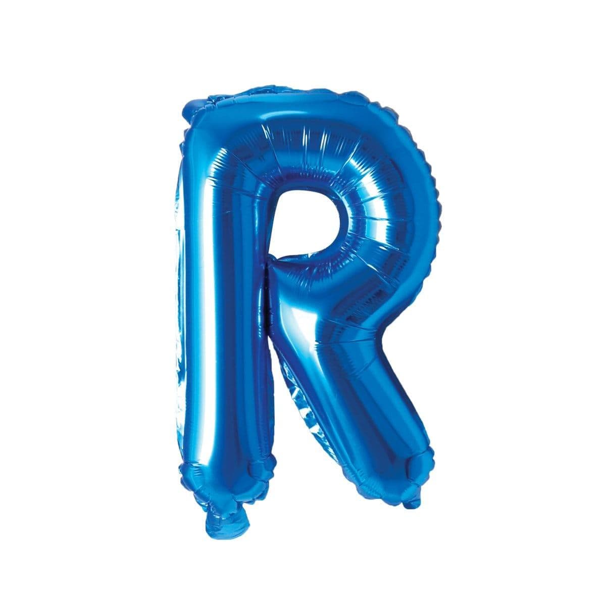 Buy Balloons Blue Letter R Foil Balloon, 16 Inches sold at Party Expert