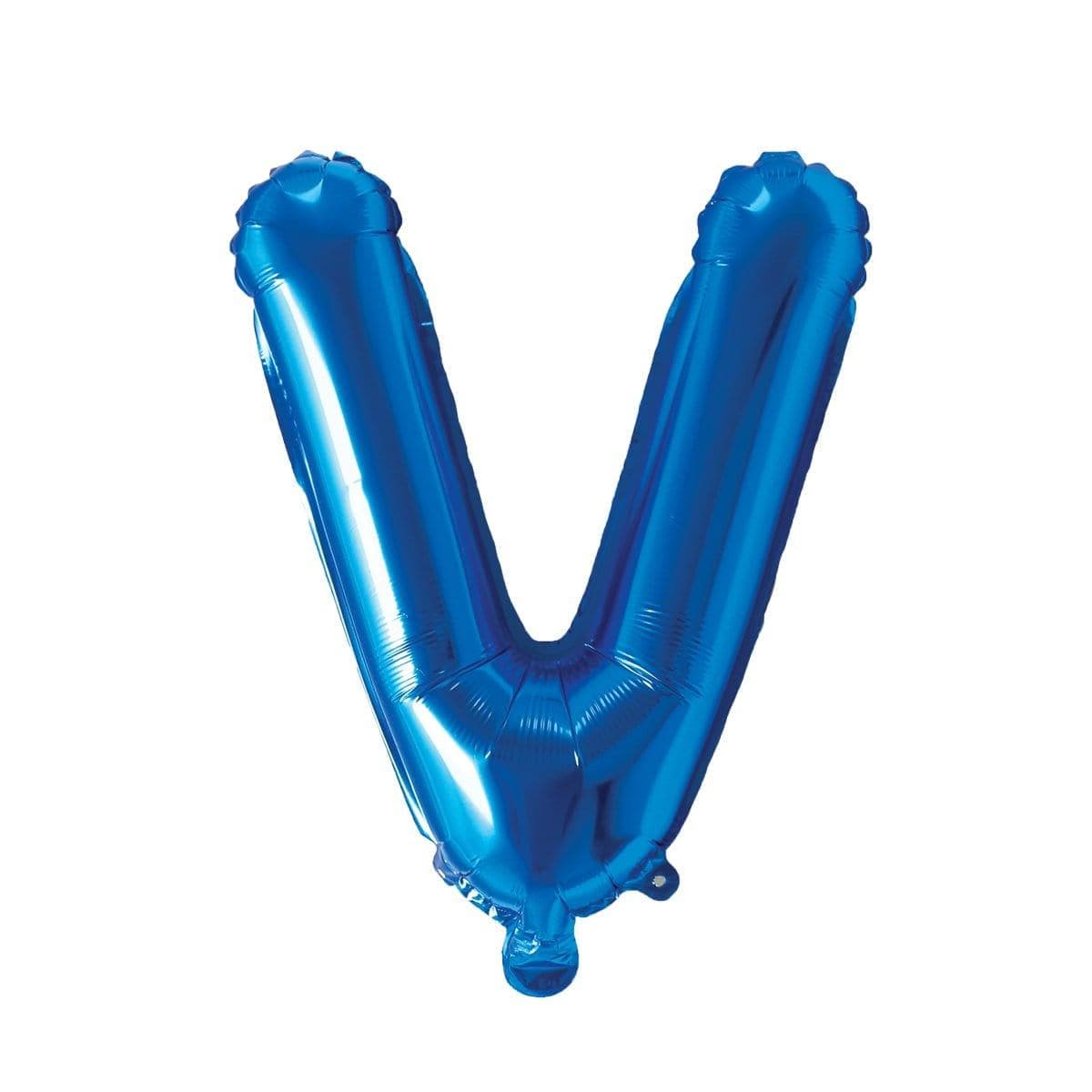 Buy Balloons Blue Letter V Foil Balloon, 16 Inches sold at Party Expert