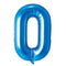 Buy Balloons Blue Number 0 Foil Balloon, 34 Inches sold at Party Expert