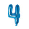 Buy Balloons Blue Number 4 Foil Balloon, 16 Inches sold at Party Expert