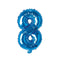 Buy Balloons Blue Number 8 Foil Balloon, 16 Inches sold at Party Expert
